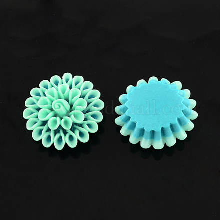 Flatback Resin Flower Cabochons CRES-S238-A28-1