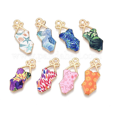 Подвески из эмали и сплава ENAM-T022-38KCG-1