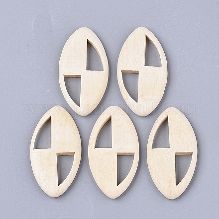 Perline in legno di faggio naturale non tinto WOOD-N003-008-1