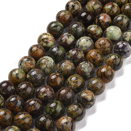 Chapelets de perles en opale vert naturel G-C242-01D-1