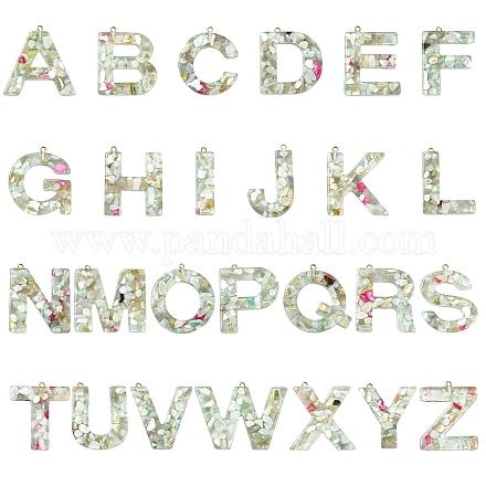 26шт 26 стиля прозрачные подвески из эпоксидной смолы CRES-YW0002-28N-1