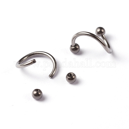Titanium Steel Belly Rings AJEW-F018-05P-1