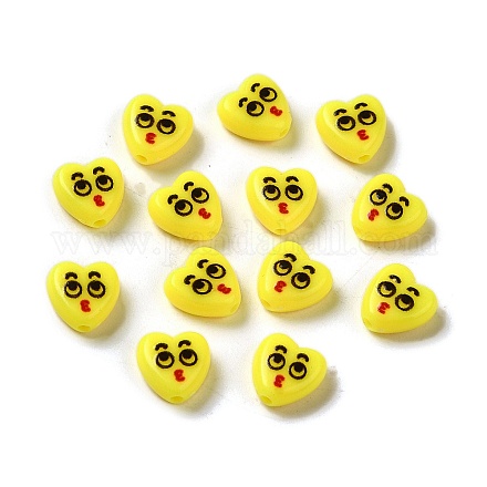 Непрозрачные акриловые бусины MACR-S377-01B-1