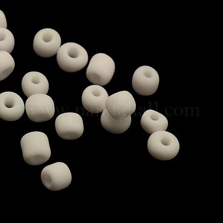 Frosted Opaque Glass Seed Beads SEED-R029-2mm-A01-1