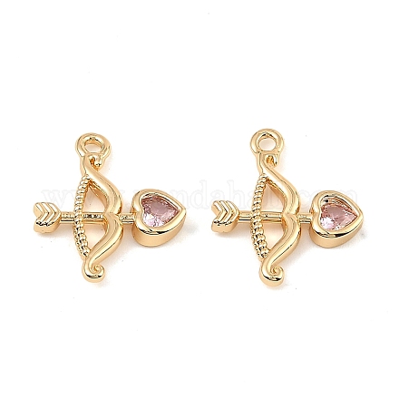 Латунные микро проложить кубического циркония подвески KK-C155-27G-1