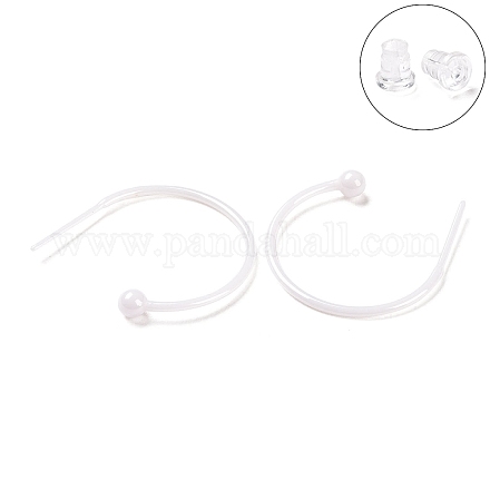 Boucles d'oreilles en céramique de zircone biocéramique hypoallergénique EJEW-Z023-03B-1