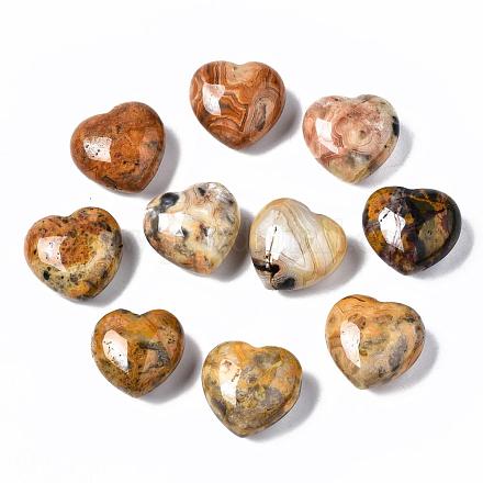 Piedra de amor de corazón de ágata loca natural G-S336-01B-05-1
