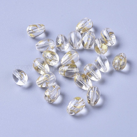 Drawbench perles de verre transparentes GLAA-L023-A-08-1