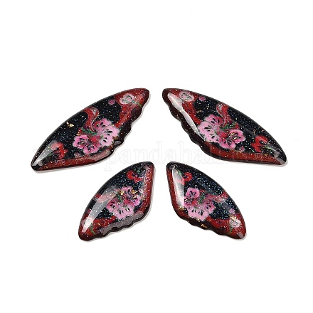 4шт 4 стиля прозрачные подвески из эпоксидной смолы RESI-B032-04C-1