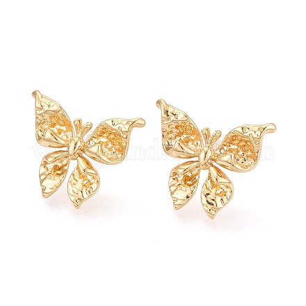 Латунь серьги EJEW-T048-16G-1