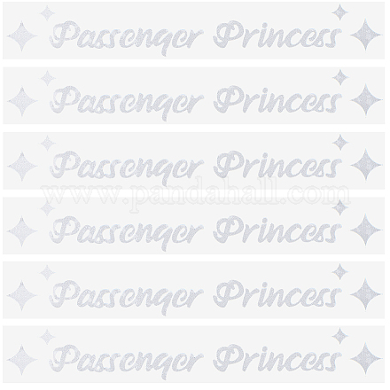 Selbstklebende PVC-Autoaufkleber „Prinzessin“ für Passagiere STIC-WH0013-11C-1