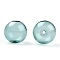Transparent Blow High Borosilicate Glass Globe Beads, Round, for DIY Wish Bottle Pendant Glass Beads, Dark Cyan, 18x17mm, Hole: 2mm