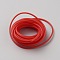 3M Hollow Pipe PVC Tubular Synthetic Rubber Cord, FireBrick, 2mm, Hole: 1.4mm, about 3.28 Yards(3m)/pc