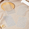 4 Sheets 4 Styles Faceted Half Round Transparent Acrylic Rhinestone Stickers, Crystal Gems Stickers for DIY Nail Art, Car, Mobile Phone Decoration, Clear, 130x75x2mm, Sticker: 3~6mm, 1 sheet/style