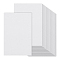 Cotton Painting Canvas, Rectangle, White, 400x300x0.4mm
