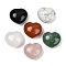Heart Natural Mixed Stone Palm Stone, Anxiety Healing Pocket Thumb Stone, 45.5x39.5~40.5x24.5~26.5mm