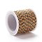 Braided Nylon Thread, DIY Material for Jewelry Making, Colorful, 0.8mm, 100yards/roll
