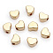 CCB Plastic Beads, Heart, Golden, 6x7x3.5mm, Hole: 1.8mm, about 49000pcs/5000g