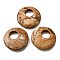 Natural Picture Jasper Pendants, Flat Round, 40~41x8~9mm, Hole: 12~15mm