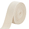 Cotton Ribbon, for Sewing Accessories, WhiteSmoke, 1-3/4 inch(45mm)