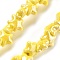 Handmade Porcelain Beads, Starfish Ceramic Beads, Lavender, 12x10.5x6mm, Hole: 2mm, about 40pcs/strand, 11.61''(29.5cm)