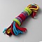 Bamboo Fiber Twisted Rope, Mixed Color, 6mm, about 8.75 Yards(8m)/Bundle