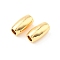Brass Beads, Barrel, Cadmium Free & Nickel Free & Lead Free, Real 18K Gold Plated, 8x4mm, Hole: 2mm