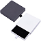2Pcs 2 Colors Paper Drawer Boxes, with Black Sponge Inside, for Bracelets, Earrings, Necklace Storage, Square, Mixed Color, 7.8~8x8x1.7~1.75cm, 1pc/color