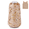 150M Cotton Cord, with Paillette, BurlyWood, 1mm, about 164.04 Yards(150m)/Roll