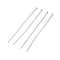 304 Stainless Steel Flat Head Pins, Stainless Steel Color, 65x0.6mm, Head: 1.5mm