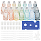 Glass Essence Oil Bottles, with Plastic Bottle Openers & Dropper & Funnel Hopper, Mixed Color, 19.5~159x6~19.5x11.5~52mm