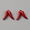 Spray Painted Alloy Pendants, Pepper, Red, 18.5x14.5x3.5mm, Hole: 1.5mm