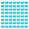 Pandahall 200Pcs Electroplate Glass Beads, Rondelle, Faceted, AB Color, Deep Sky Blue, 7.5~8x5.5~6mm, Hole: 1.5mm