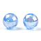 Transparent Acrylic Beads, AB Colors Plated, Round, Cornflower Blue, 8mm, Hole: 2mm