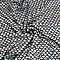 Fish Scale Pattern Polyester Stretch Fabric, Garment Accessories, Black, 1600x1000x0.5mm