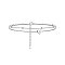 304 Stainless Steel Letter Heart Link Chain Double Layer Anklets for Women, Stainless Steel Color, Letter H, 7-7/8 inch(200mm)