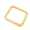 Iron Linking Rings, Rectangle, Golden, 13x13mm