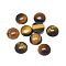 Natural Tiger Eye Cabochons, Half Round, 10x4~5mm