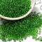 8/0 Grade A Round Glass Seed Beads, Transparent Colours, Light Green, 8/0, 3x2mm, Hole: 1mm, about 10000pcs/bag