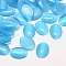 Cat Eye Cabochons, Oval, Light Sky Blue, 10x8x2.5mm