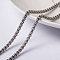 Tarnish Resistant 304 Stainless Steel Box Chains, Unwelded, with Spool, Stainless Steel Color, 2.5x1.2mm, about 65.61 Feet(20m)/roll