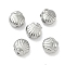 304 Stainless Steel Beads, Shell Shape, Stainless Steel Color, 7x7x4mm, Hole: 1mm