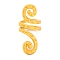 Alloy Pendants, Snake Charms, Golden, 22.5x10x10mm, Hole: 7mm