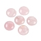 Natural Rose Quartz Cabochons, Half Round/Dome, 25x7~8mm