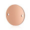 304 Stainless Steel Links Connectors, Manual Polishing, Flat Round, Rose Gold, 16x1.5mm, Hole: 1mm