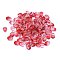 Glass Charms, Oval, Indian Red, 8x6x4mm, Hole: 1mm