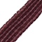 Transparent Frosted Glass Beads Strands, Cube, Faceted, Indian Red, 4~4.5x4~4.5x4~4.5mm, Hole: 1~1.2mm, about 97~98pcs/strand, 16.14~16.54 inch(41~42cm)