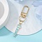 Alloy Enamel Pendant Decorations, Swivel Clasps Charms for Bag Ornaments, Microphone, 65mm
