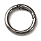 Zinc Alloy Spring Gate Rings, Ring Shape, Gunmetal, 7 Gauge, 27x3.5mm