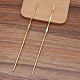 Accessoires de bâton de cheveux en laiton torsadé OHAR-PW0001-346C-1